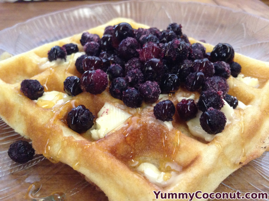 Coconut Milk Belgian Waffles