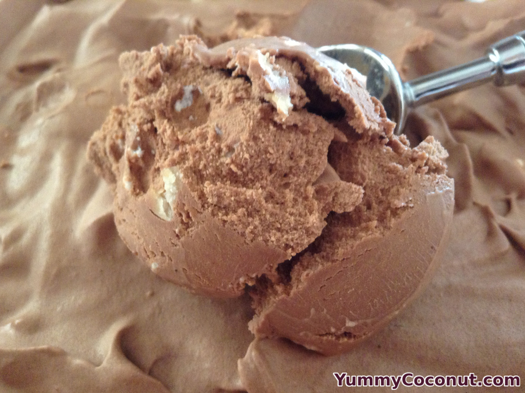 Rocky Road Ice Cream with Coconut Milk